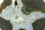 Colorful Polished Thunderegg Half - Nevada #337860-1